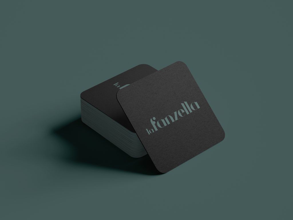 La Fanzella posavasos logotip